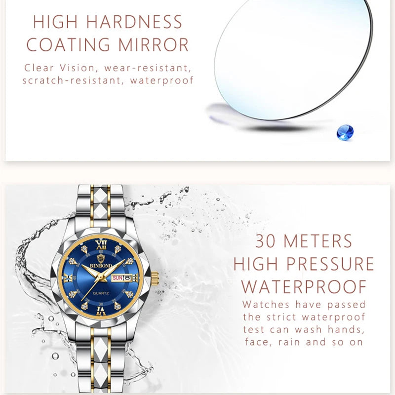 Business Women's Watches - 30M Waterproof