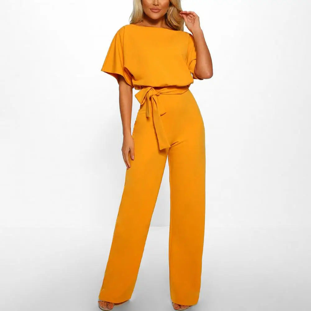 Ladies Jumpsuit Elegant Ladies Tight Waist Slim Jumpsuit Elegant Romper