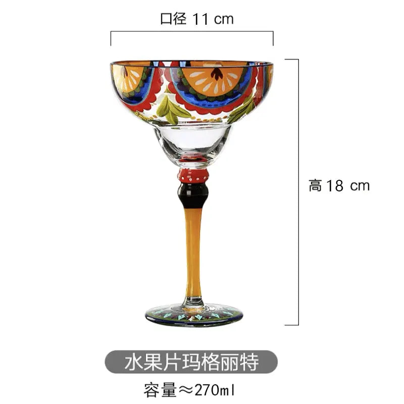 Handmade Colorful Cocktail Cup,