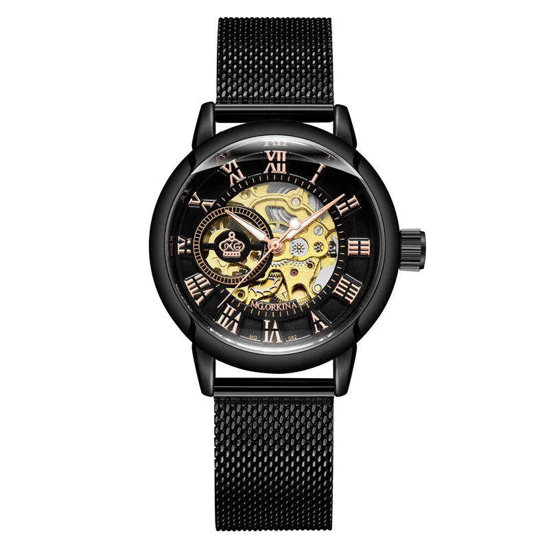 Luxury Brand Skeleton Women Mechanical Watch