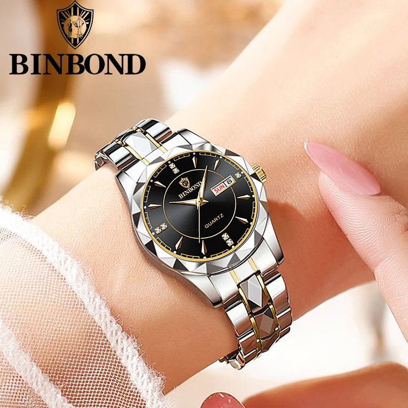 Luxury Brand Quartz Womens Watches 30M Waterproof