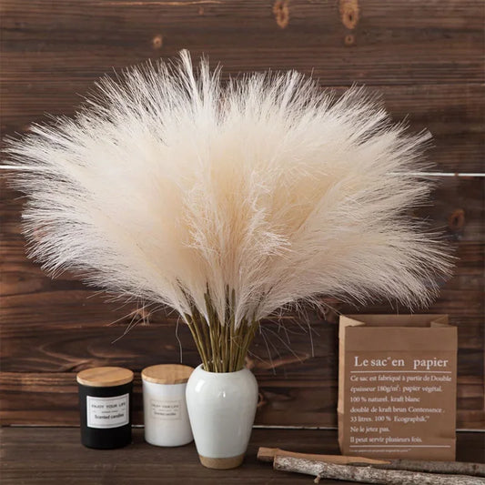 55CM 5PCS Fluffy Pampas Grass Boho Decor Flower