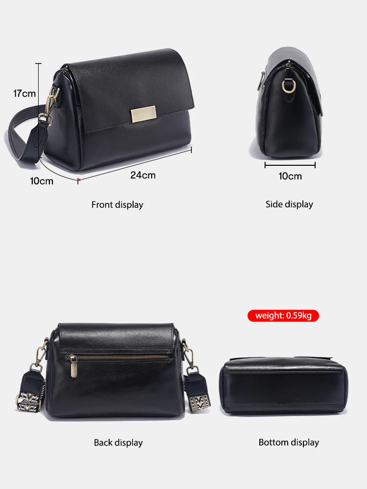 Genuine Leather Vintage Designer Handbag For Women