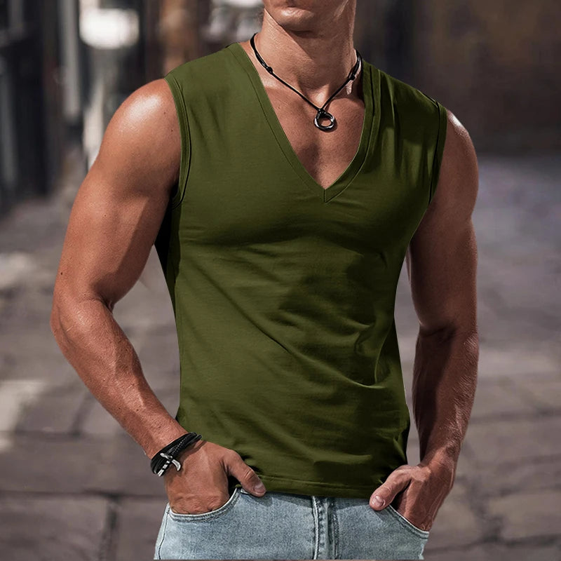 Summer men's vest suitable for fitness and sports