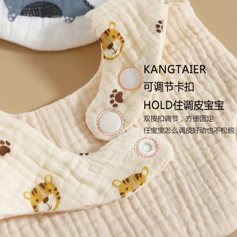 Cotton Gauze Baby Feeding Bibs