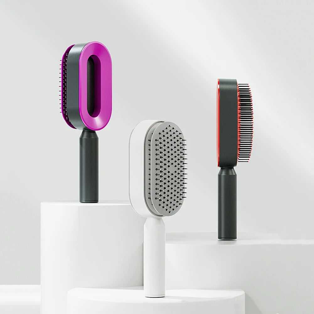 Self Cleaning Hair Brush For Women