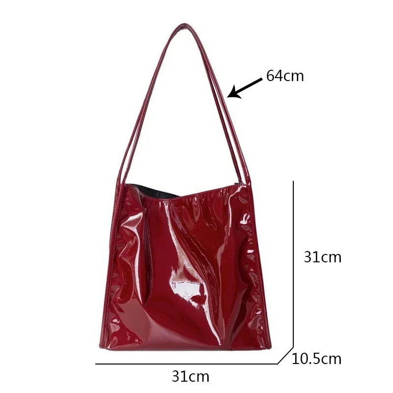 Fashion Patent Leather Women Shoulder Bag