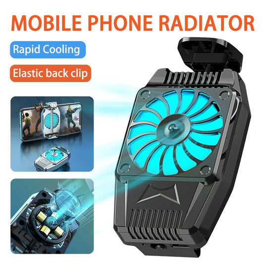 H15 Universal Mini Mobile Phone Cooling Fan Radiator Air Cooler Cool Gadgets Coolers Portable Air Conditioner For iPhone/Xiaomi