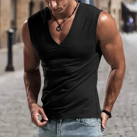 Summer men's vest suitable for fitness and sports