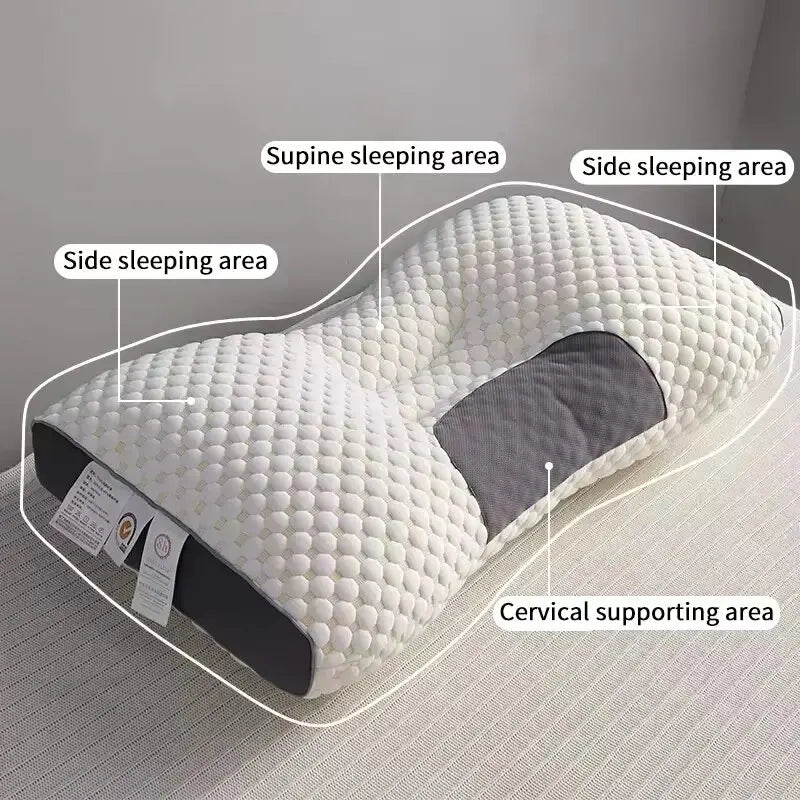 Honeycomb massage pillow to protect cervical vertebra