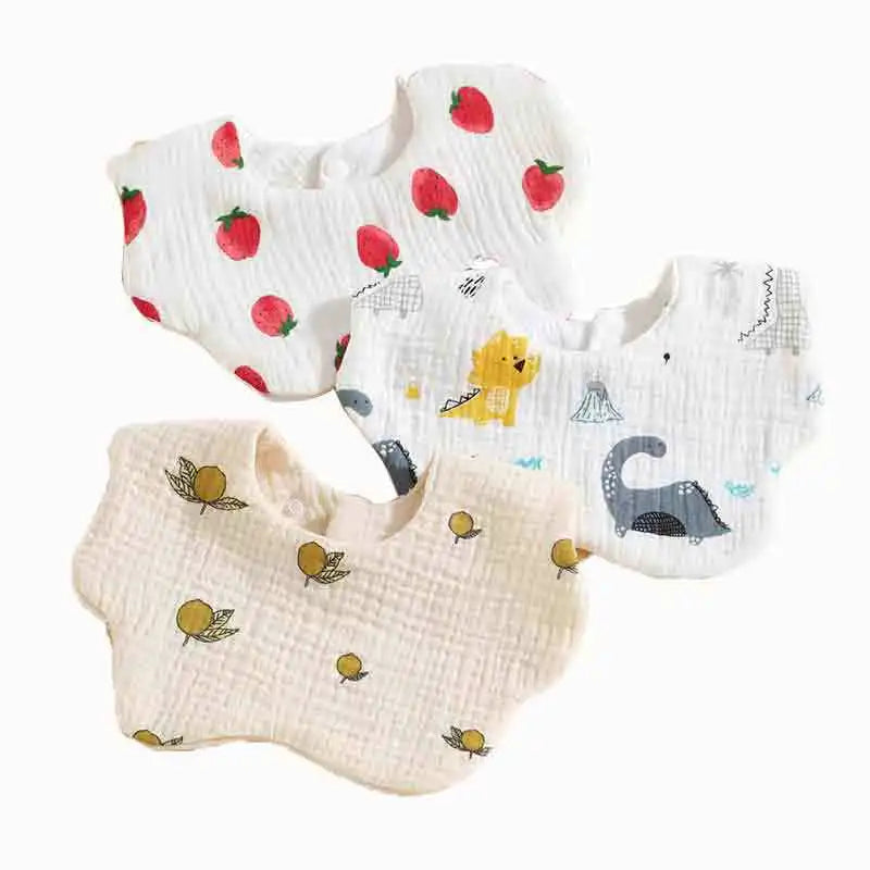 Cotton Gauze Baby Feeding Bibs