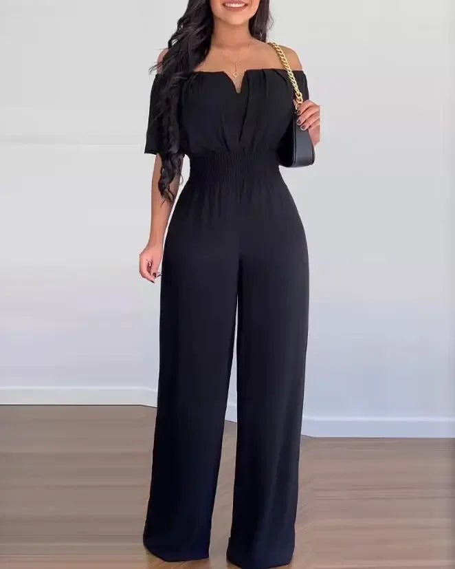Elegant Off Shoulder Women Jumpsuit