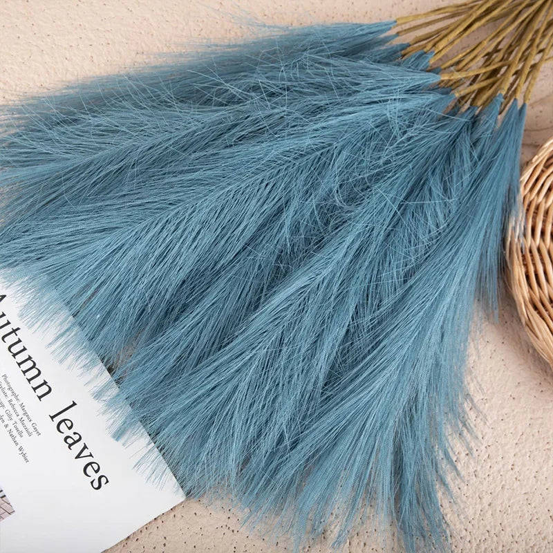 55CM 5PCS Fluffy Pampas Grass Boho Decor Flower