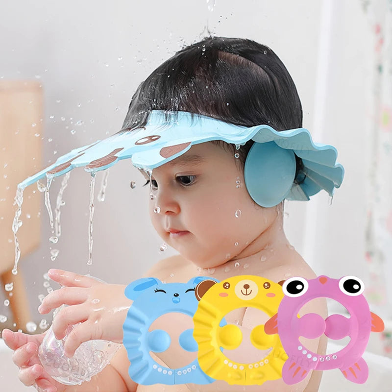 Baby Shower Soft Cap Adjustable - Ear Protection