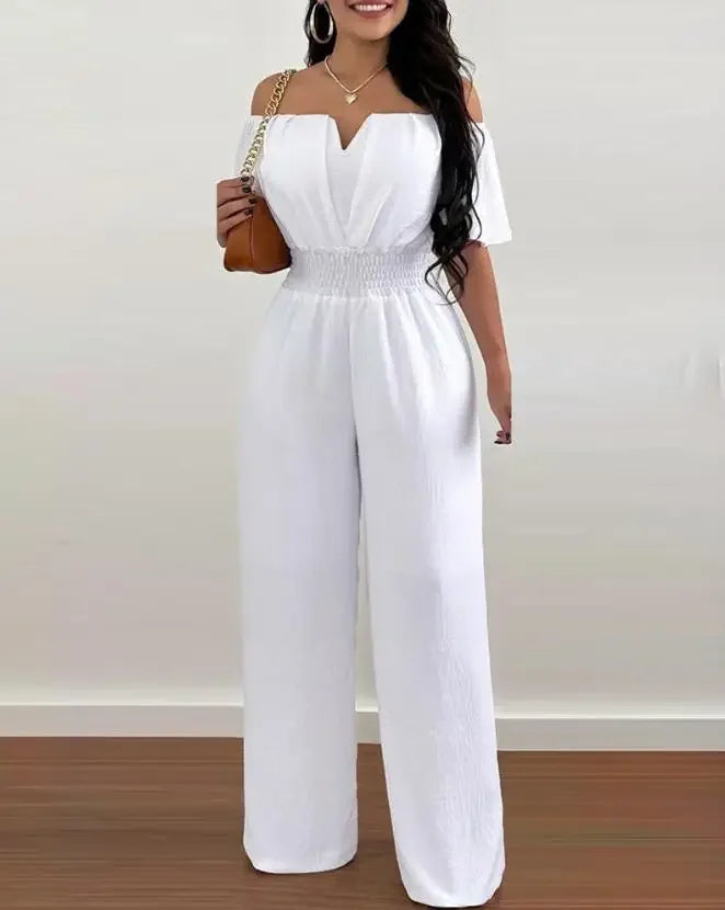 Elegant Off Shoulder Women Jumpsuit