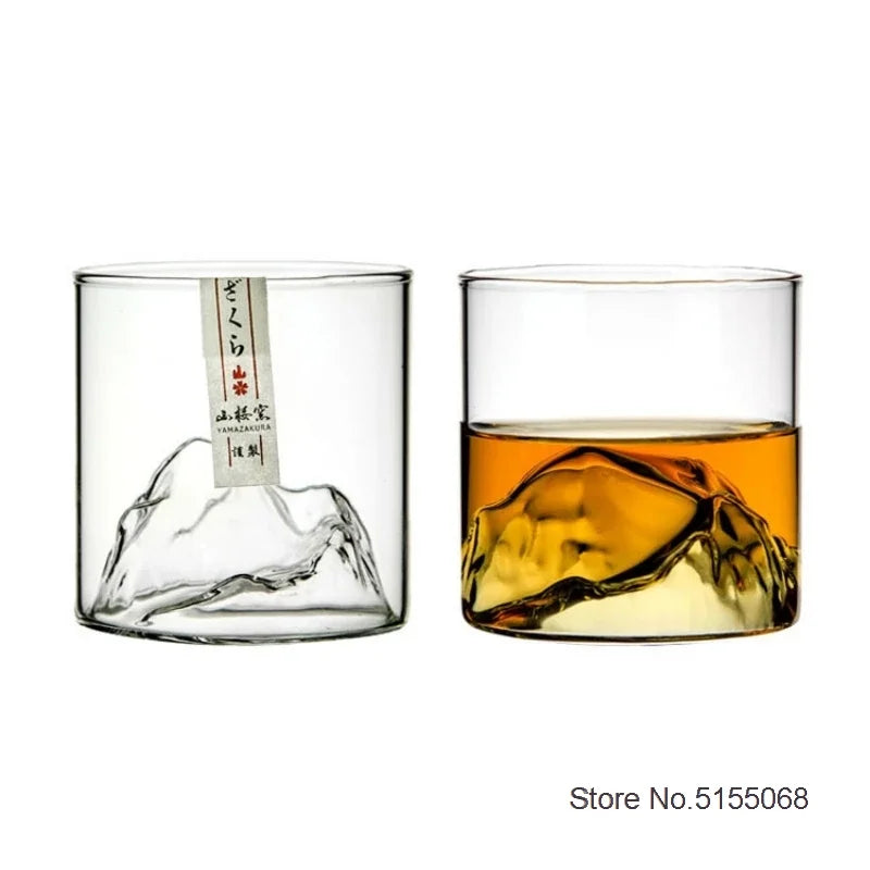 Japan 3D Mountain Whiskey Glass