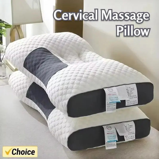 Honeycomb massage pillow to protect cervical vertebra