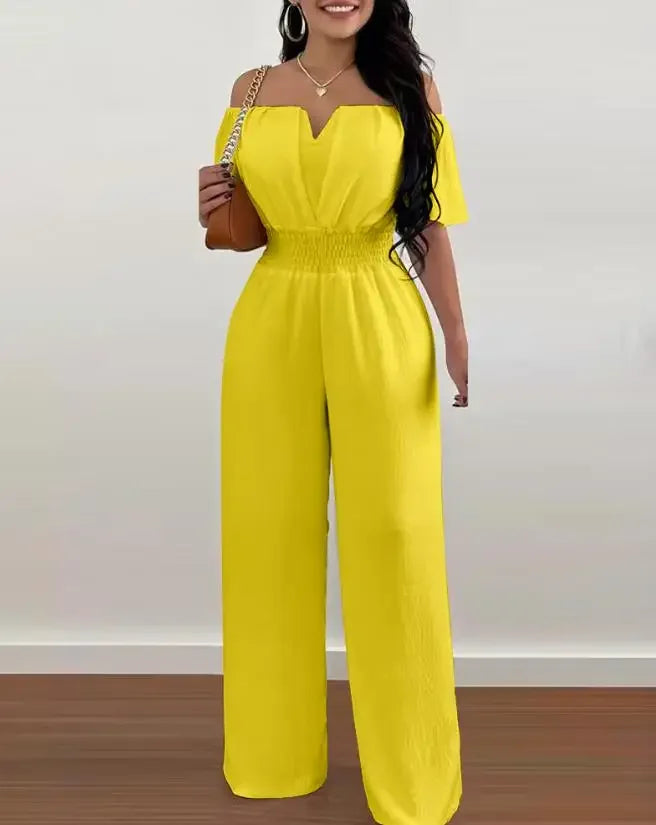 Elegant Off Shoulder Women Jumpsuit