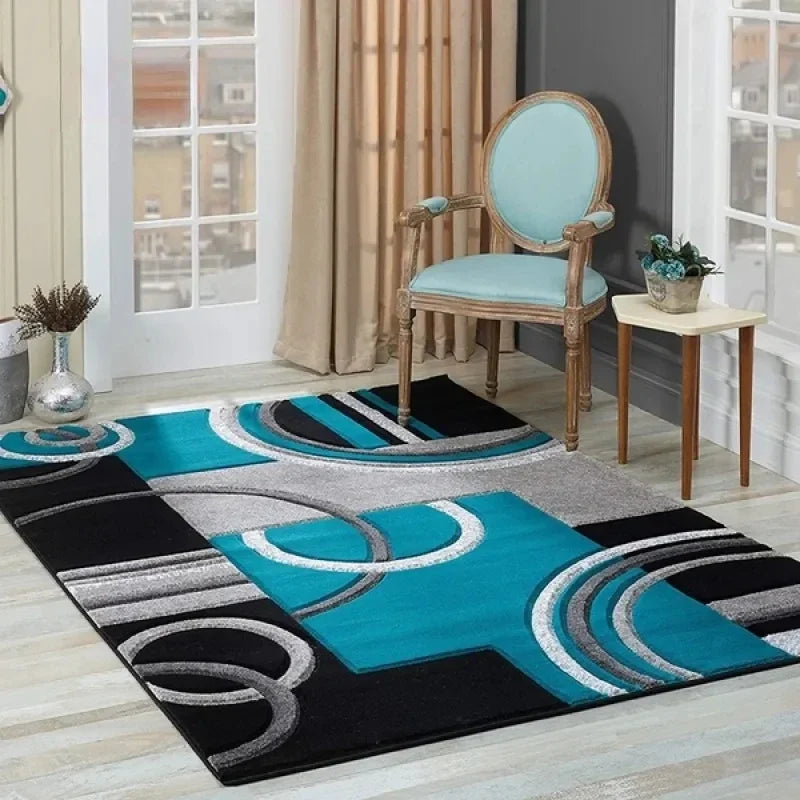 Geometric Circle Carpet for Living Room