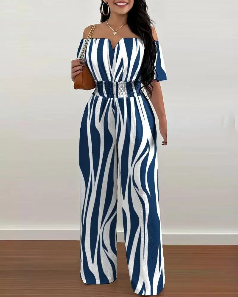 Elegant Off Shoulder Women Jumpsuit