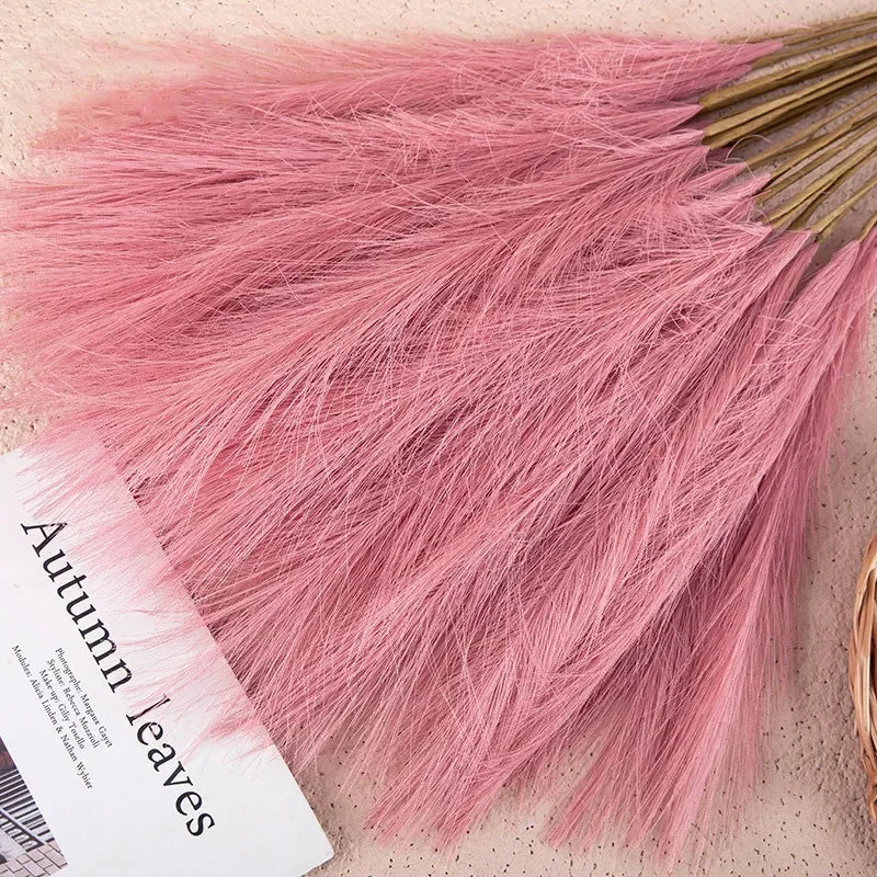 55CM 5PCS Fluffy Pampas Grass Boho Decor Flower