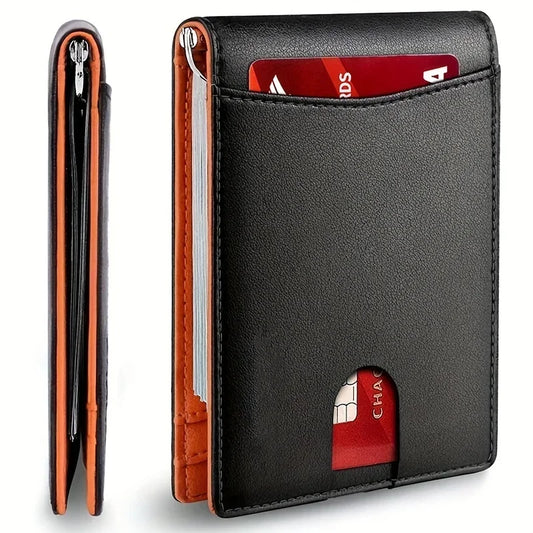 Synthetic Leather Slim Smart Wallet for Men