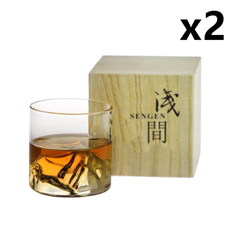 Japan 3D Mountain Whiskey Glass