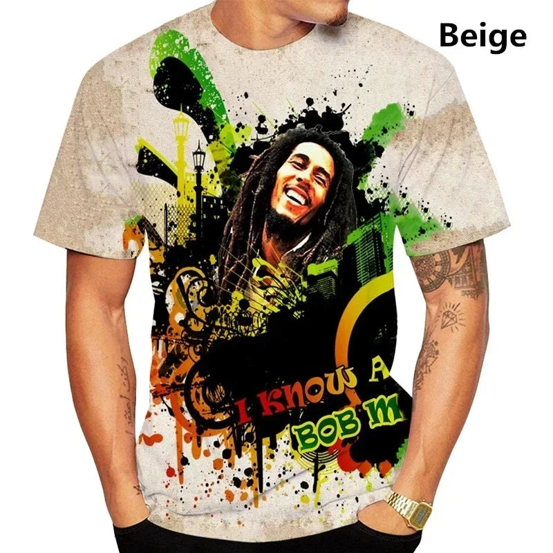 Fashion Trends T-Shirt- Bob Marley