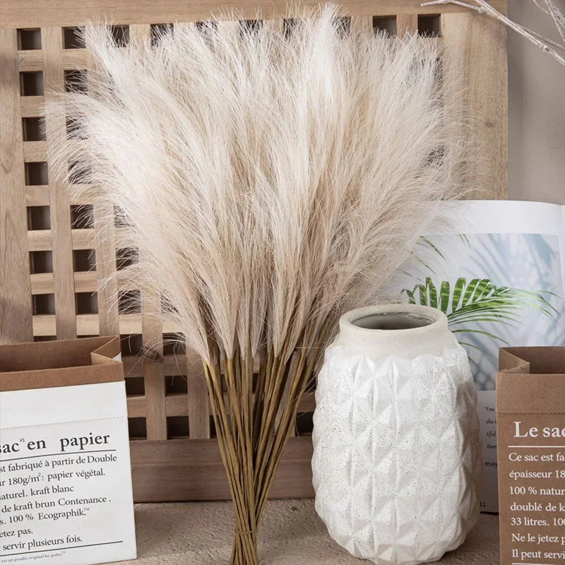 55CM 5PCS Fluffy Pampas Grass Boho Decor Flower