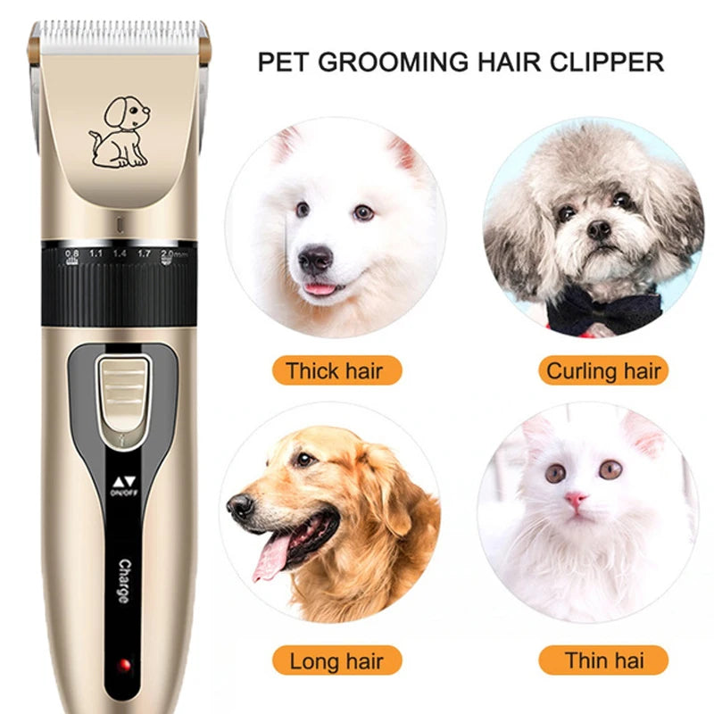 Electric Pet Clipper Grooming Kit For Dogs