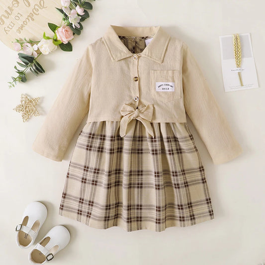 Adorable Almond-Toned Girls Set