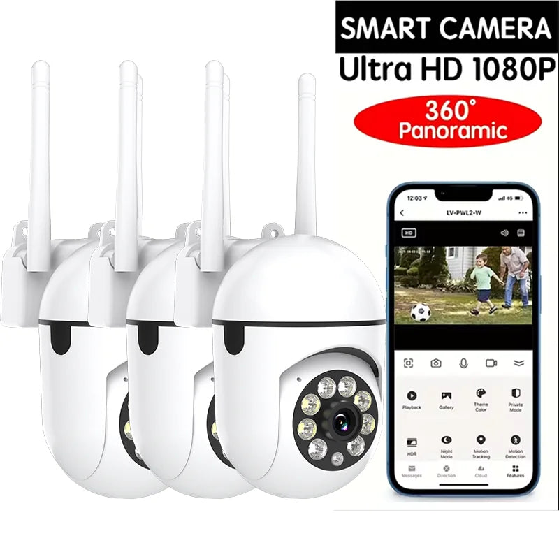 4PC Wireless Wi-Fi Security Camera