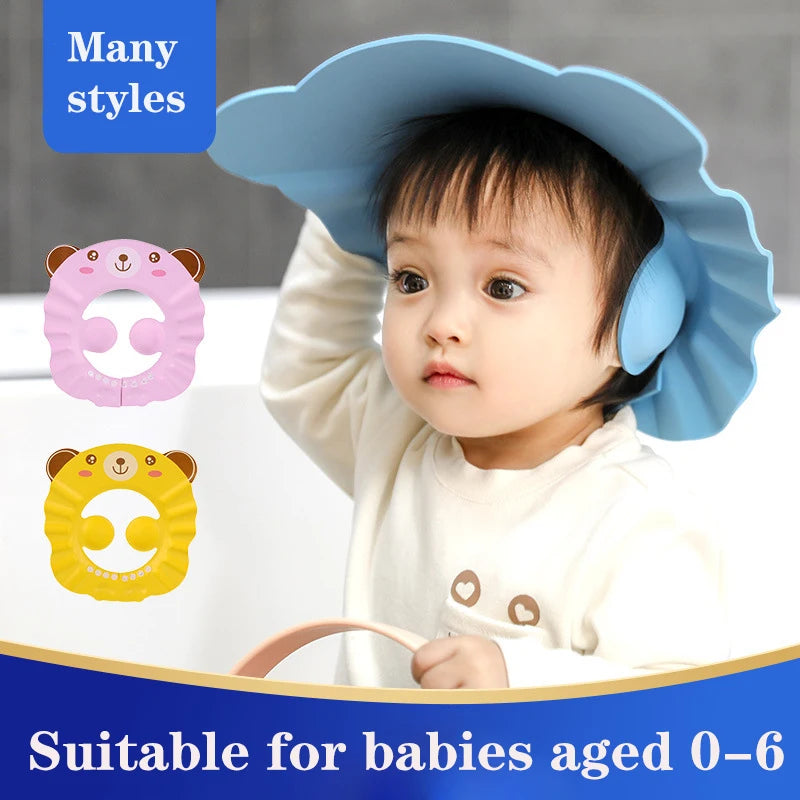 Baby Shower Soft Cap Adjustable - Ear Protection