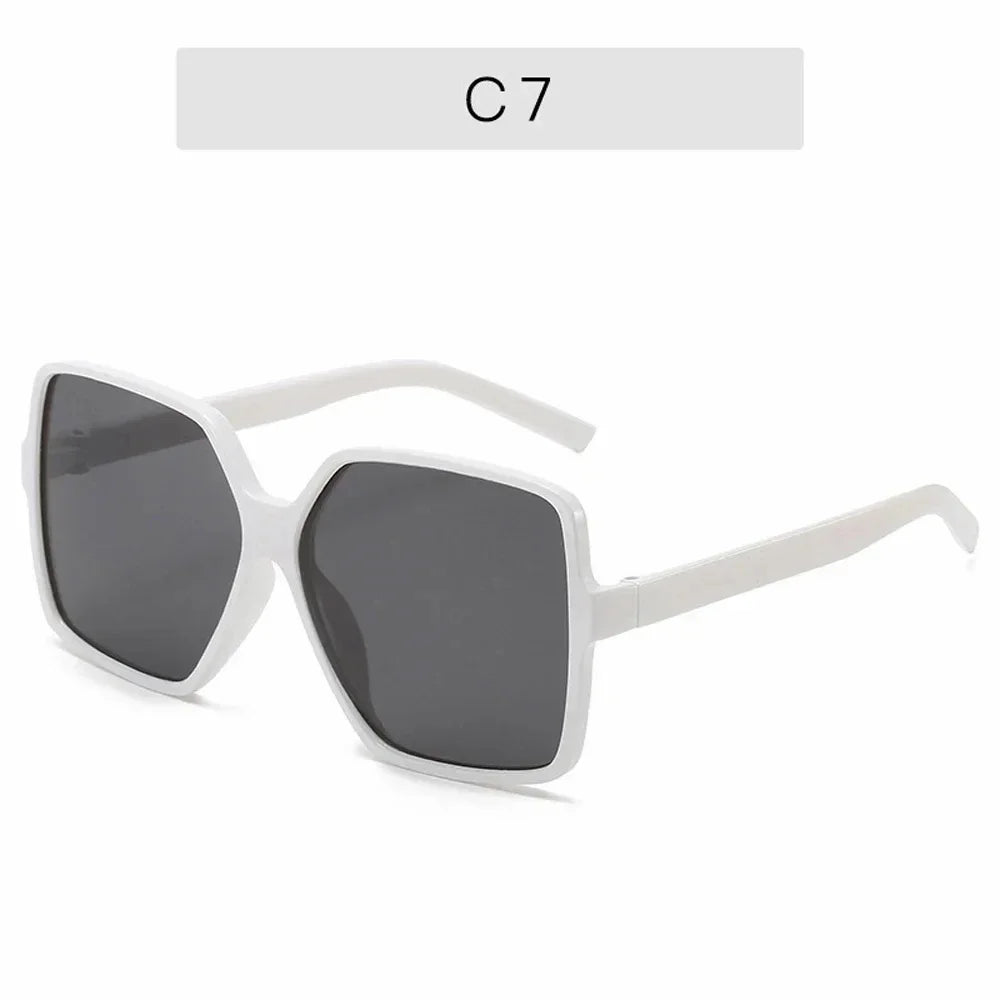 Black Square Oversized Sunglasses Women