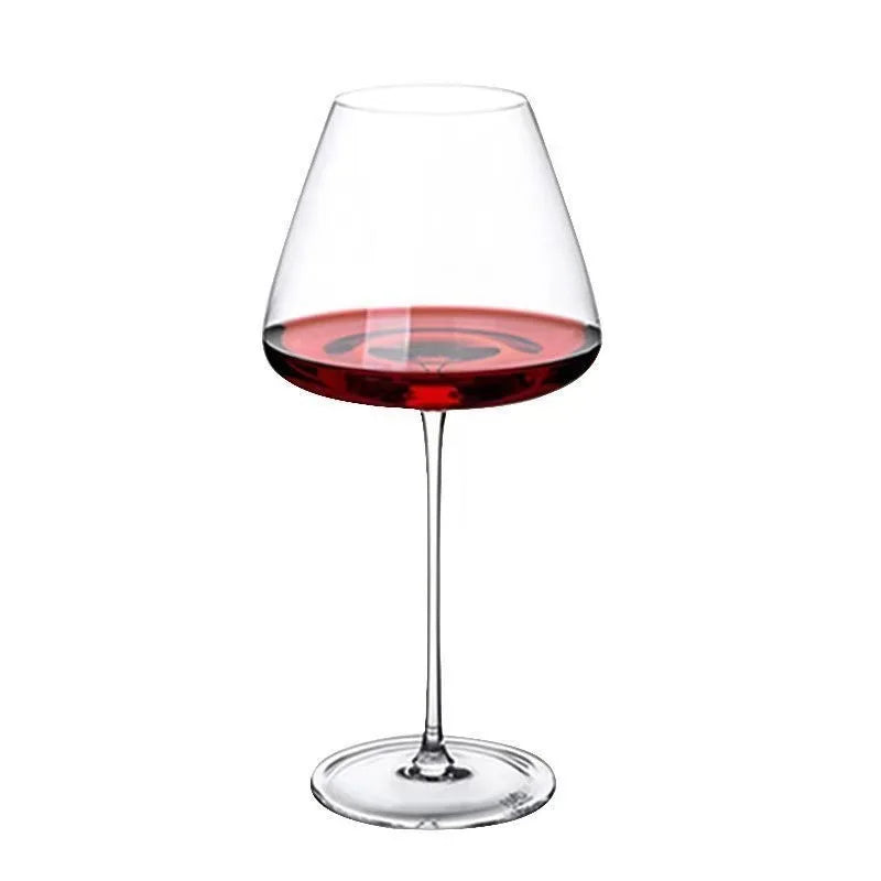 Light Luxury and Simplicity-Style Transparent Glass - Burgundy Wine Glass -Household High-End