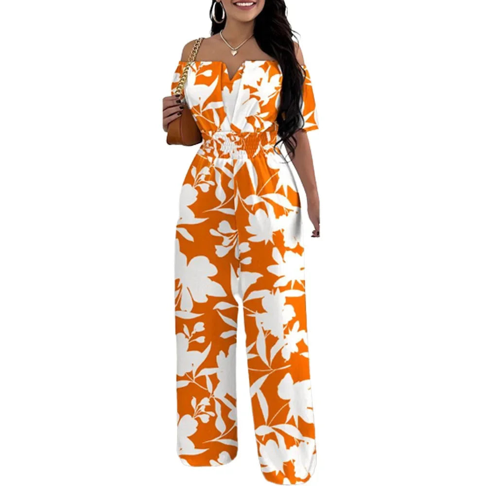 Elegant Off Shoulder Women Jumpsuit