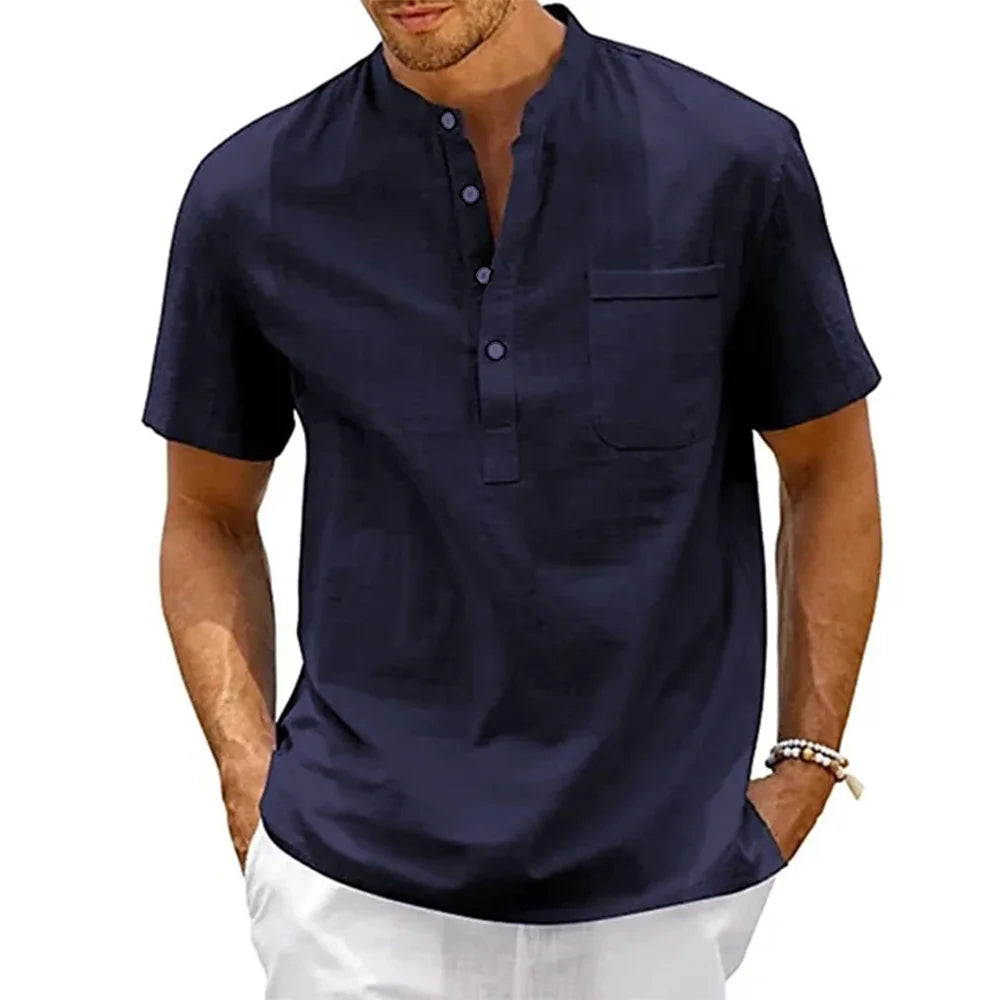 Cotton Linen Shirt for Men