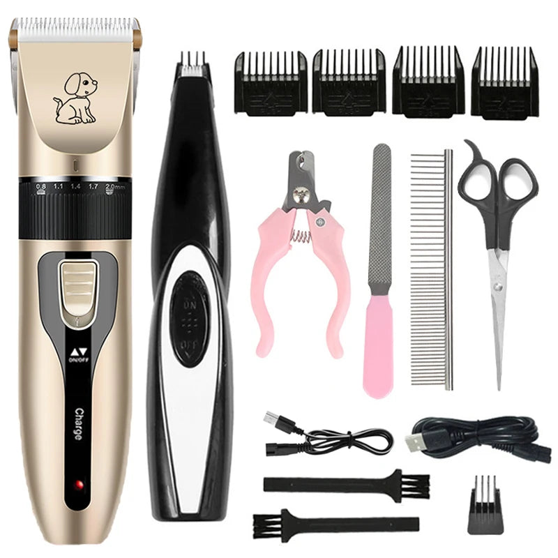 Electric Pet Clipper Grooming Kit For Dogs