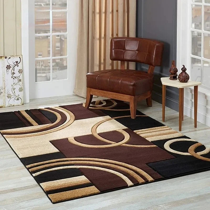 Geometric Circle Carpet for Living Room