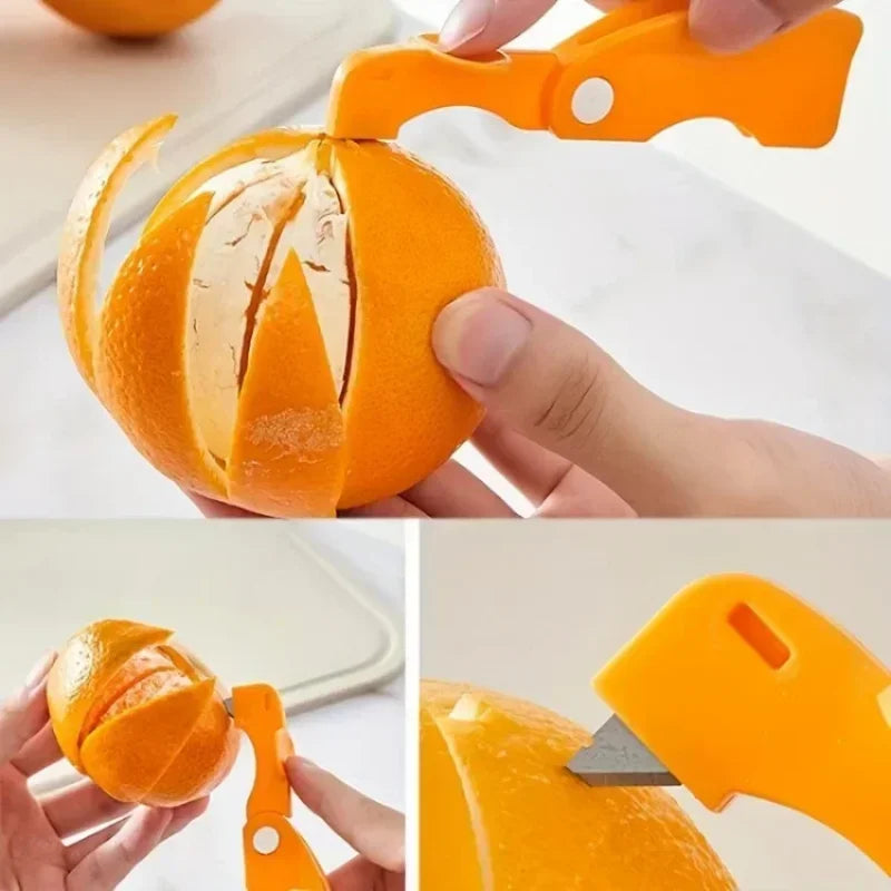 1/2pc Orange/lemon/grapefruit Plastic Plastic Peeler