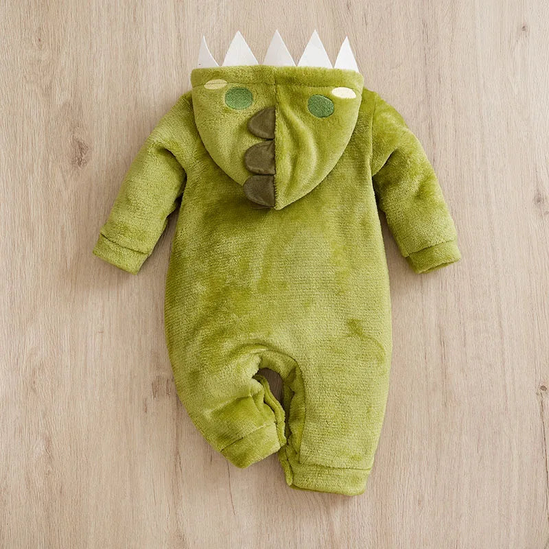 Winter Dinosaur Clothes Flannel for Baby Boys and Girls