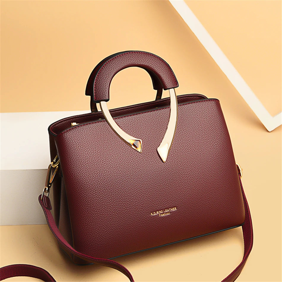 GENUINE High Quality Leather Casual Tote Luxury Handbags