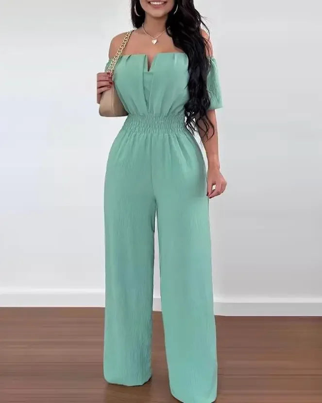 Elegant Off Shoulder Women Jumpsuit