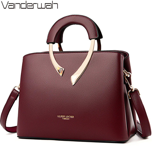 GENUINE High Quality Leather Casual Tote Luxury Handbags