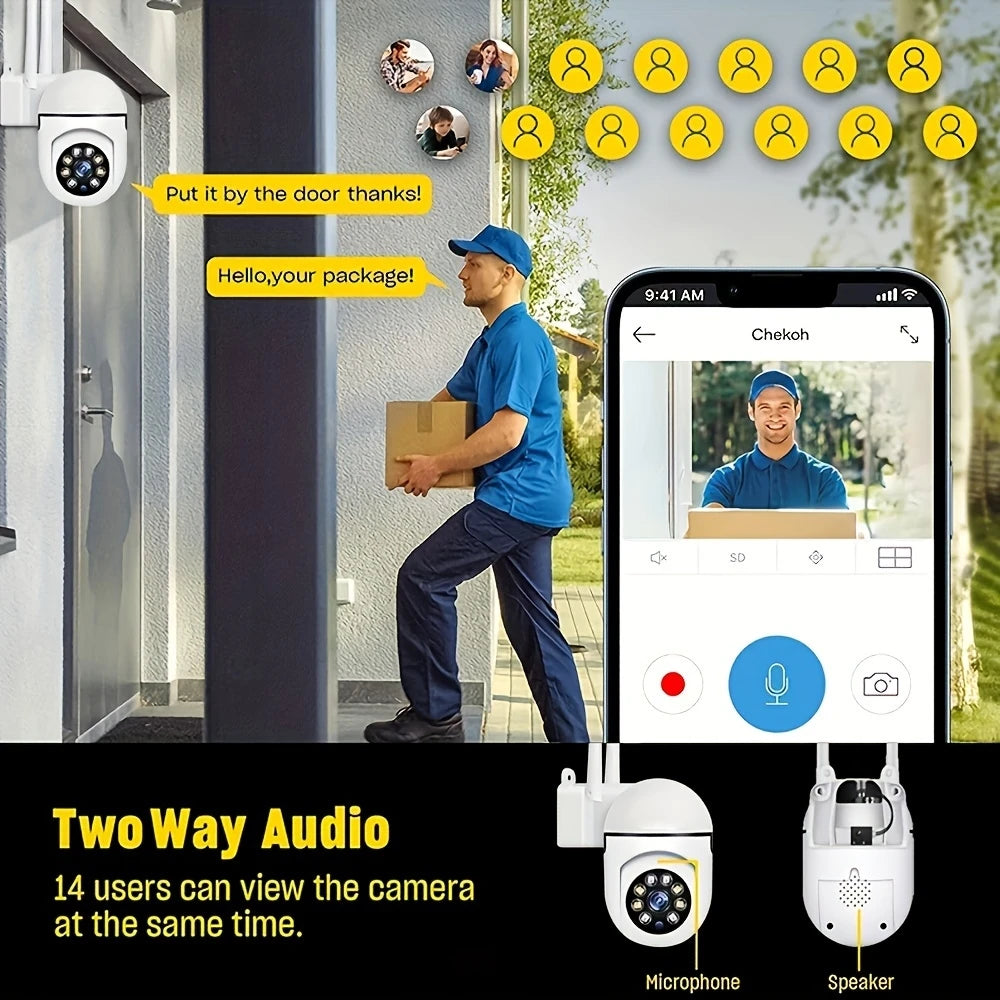 4PC Wireless Wi-Fi Security Camera