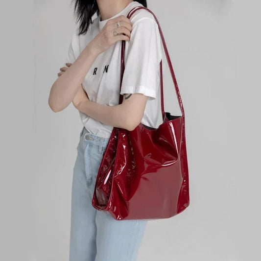 Fashion Patent Leather Women Shoulder Bag