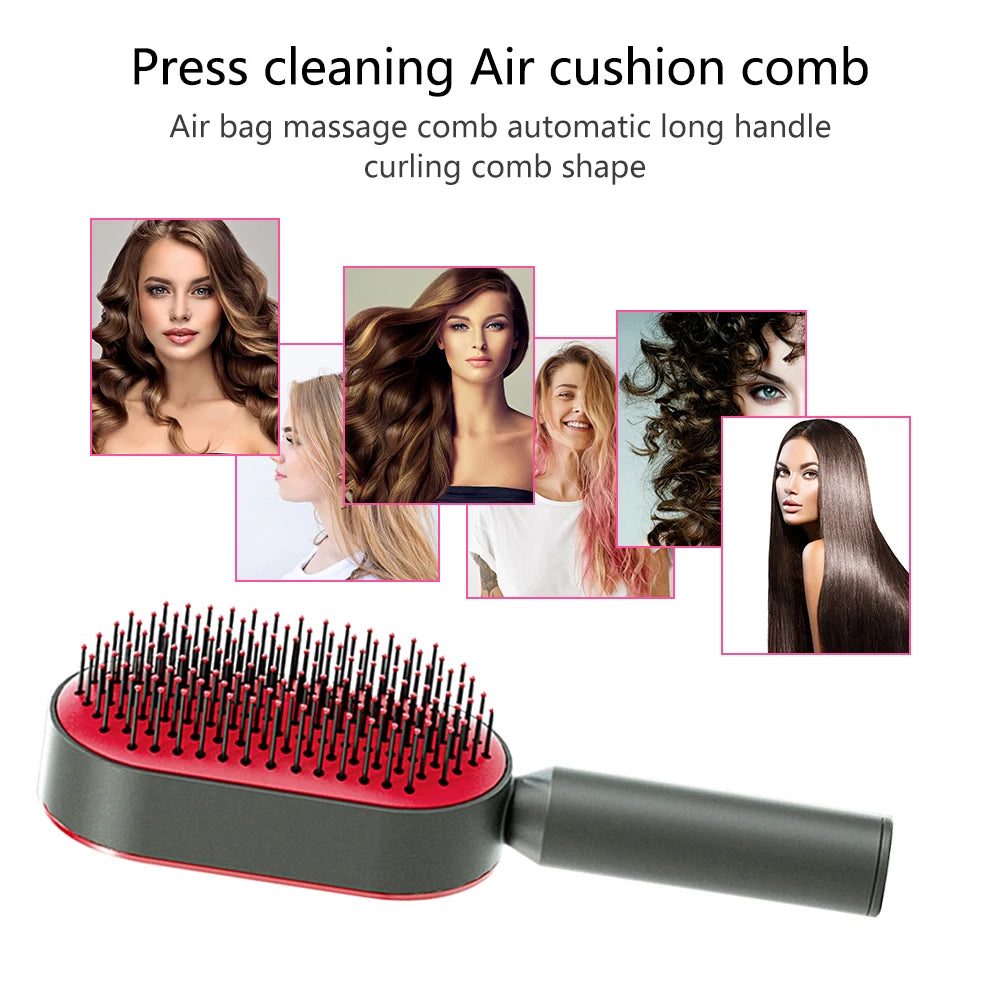 Self Cleaning Hair Brush For Women