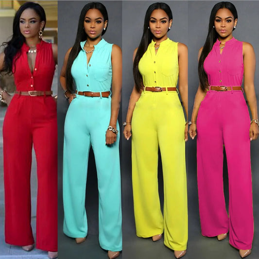 Elegant Women's Jumpsuits with a Belt