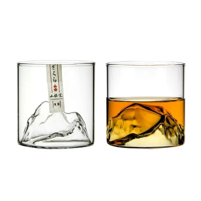 Japan 3D Mountain Whiskey Glass