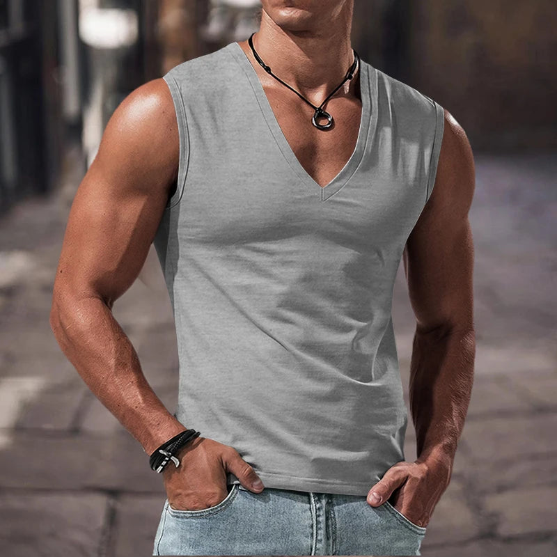 Summer men's vest suitable for fitness and sports